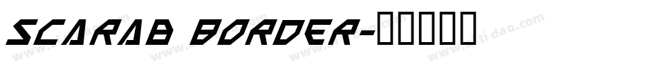 Scarab Border字体转换